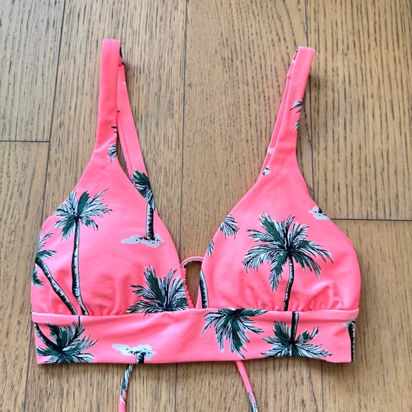 Eidon Other - Eidon Pink Tropical Print Bikini Top Size S - NWT